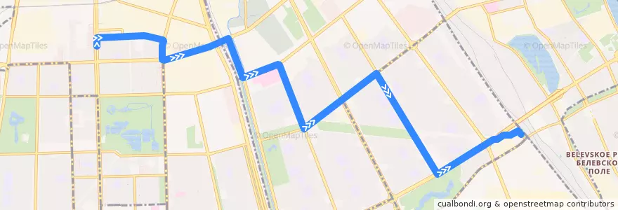 Mapa del recorrido Троллейбус № 36: станция метро «Электросила» => ж/д станция «Сортировочная» de la línea  en Санкт-Петербург.