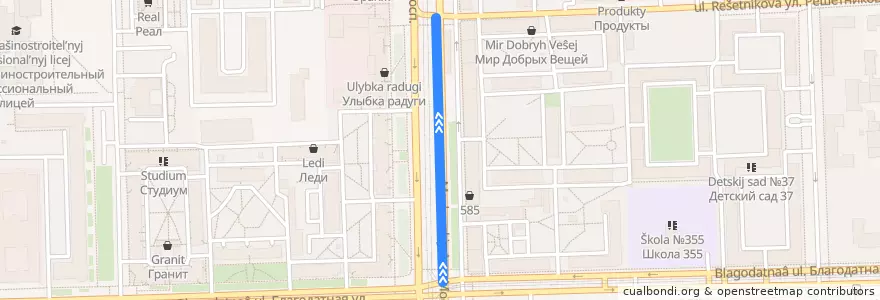 Mapa del recorrido Троллейбус № 39: станция метро «Электросила» => станция метро «Купчино» de la línea  en округ Московская застава.