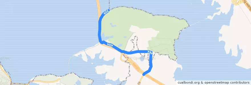 Mapa del recorrido 401 de la línea  en 东湖生态旅游风景区（托管）.