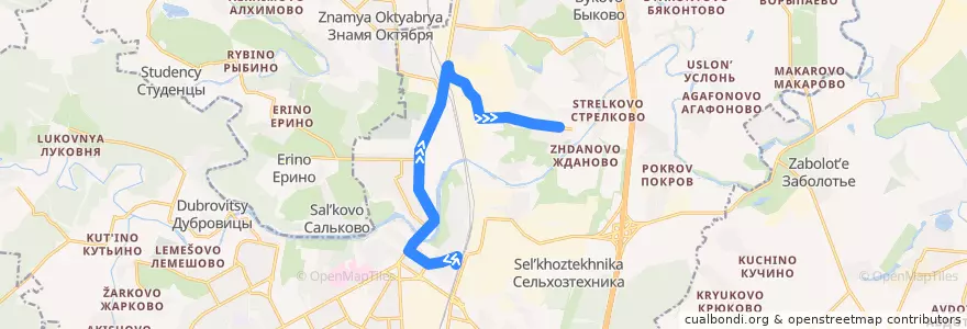 Mapa del recorrido Автобус №1: Станция Подольск - Цемзавод de la línea  en городской округ Подольск.