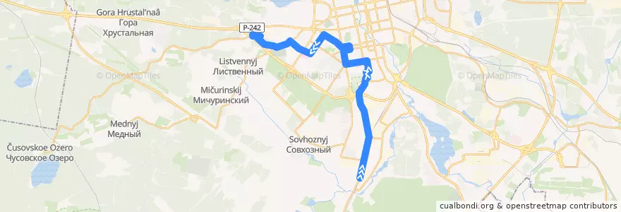 Mapa del recorrido Автобус 12. Южная Подстанция - ТЦ "МЕГА" de la línea  en городской округ Екатеринбург.