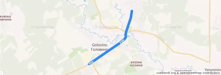 Mapa del recorrido Автобус 28: Аксёново — Фряново (разворотный круг) de la línea  en городской округ Щёлково.
