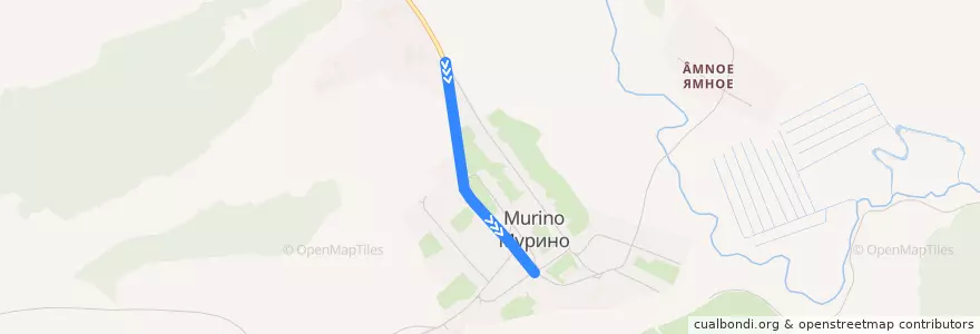 Mapa del recorrido Автобус №209:Киров - Мурино de la línea  en Большевистское сельское поселение.