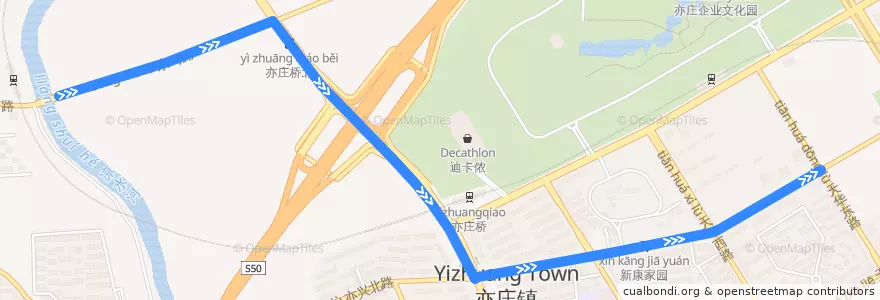 Mapa del recorrido Bus 997: 北京西站南广场 => 亦庄工业园区 de la línea  en Район Дасин.