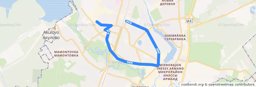 Mapa del recorrido Автобус 10: Станция Пушкино => ПЭМЗ de la línea  en Пушкинский городской округ.