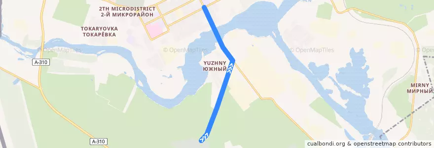 Mapa del recorrido ПАПТ - Сад Станкостроитель de la línea  en Троицкий городской округ.