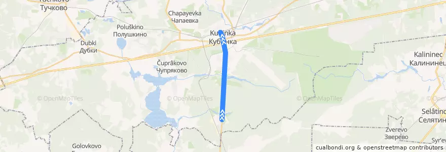 Mapa del recorrido Автобус №27: Кубинка-10 - Станция Кубинка de la línea  en Одинцовский городской округ.