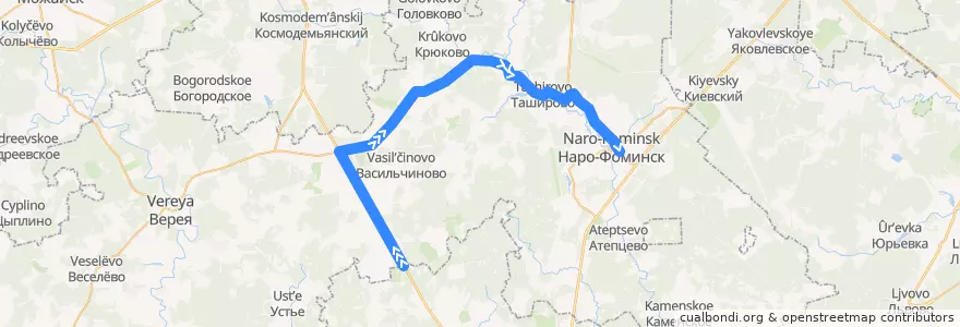 Mapa del recorrido Автобус №29: СТ Родник - Станция Нара de la línea  en Наро-Фоминский городской округ.