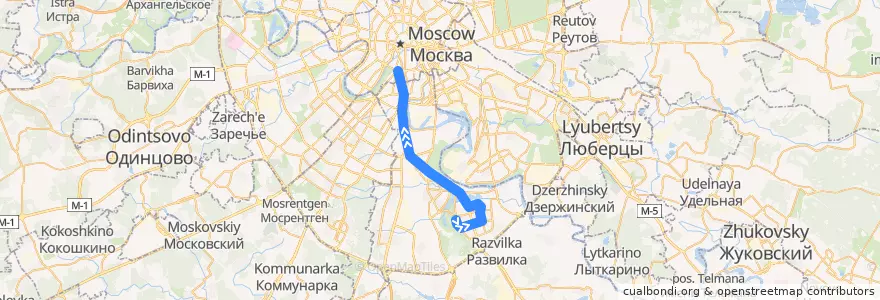 Mapa del recorrido Автобус 275: Метро "Орехово" - Калужская площадь de la línea  en Südlicher Verwaltungsbezirk.