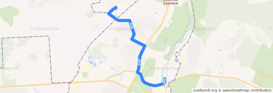 Mapa del recorrido Автобус № 149: станция "Красное Село" => Геологическая улица de la línea  en Красносельский район.