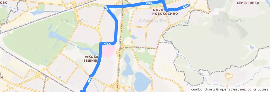 Mapa del recorrido Автобус 706: Салтыковская улица - Метро "Выхино" de la línea  en Восточный административный округ.