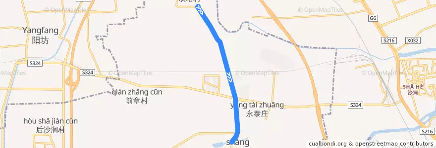 Mapa del recorrido Bus 303: 西闸 => 颐和园北宫门 de la línea  en 海淀区.