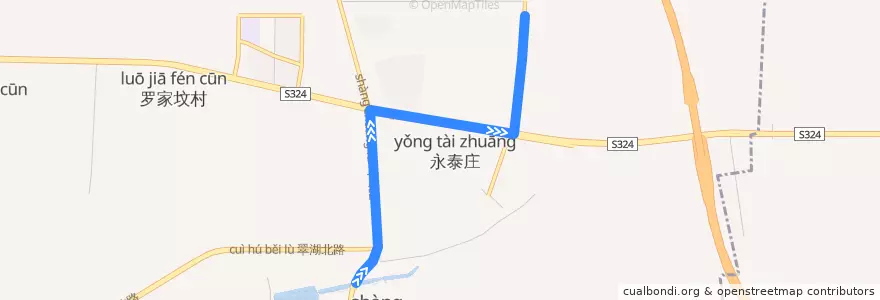 Mapa del recorrido Bus 512: 地铁安河桥北站 => 梅所屯 de la línea  en 海淀区.