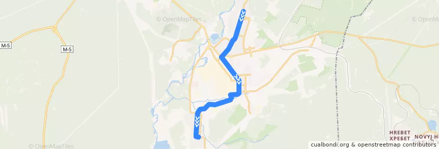 Mapa del recorrido Автобус №2: 5 мкр. - п. Балашиха de la línea  en Златоустовский городской округ.