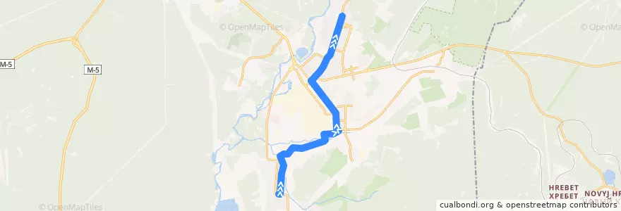 Mapa del recorrido Автобус №2: п. Балашиха - 5 мкр. de la línea  en Златоустовский городской округ.