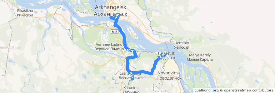 Mapa del recorrido Маршрутное такси 23 de la línea  en Приморский район.