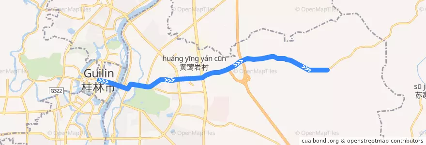 Mapa del recorrido Bus 24: 航院 => 信义市场 de la línea  en 七星区.