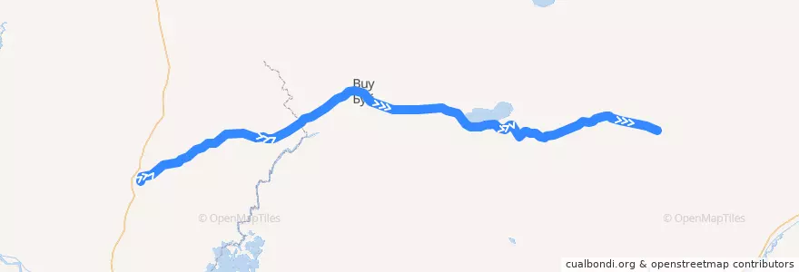 Mapa del recorrido Москва-Абакан de la línea  en Föderationskreis Zentralrussland.