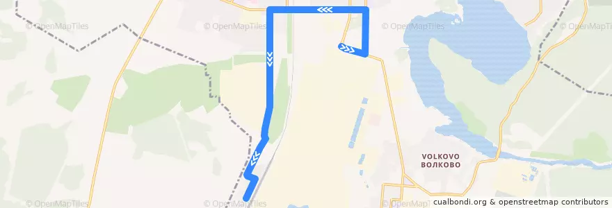 Mapa del recorrido Автобус 17: Заводоуправление УАЗа – Станция УАЗ de la línea  en городской округ Каменск-Уральский.
