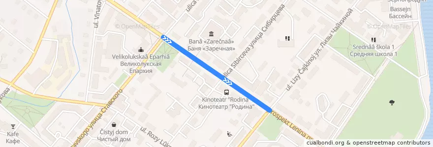 Mapa del recorrido Маршрут №5 de la línea  en городской округ Великие Луки.