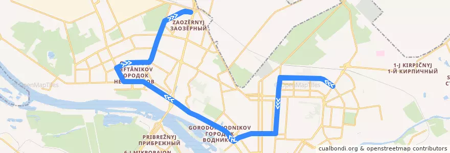 Mapa del recorrido Автобус №83 : 21-я Амурская - Стрельникова de la línea  en городской округ Омск.