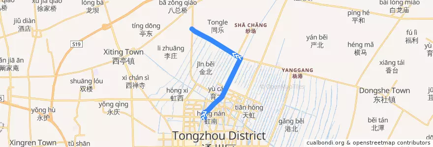 Mapa del recorrido 363路: 通州客运站 => 海平路石江路西 de la línea  en 金沙街道.