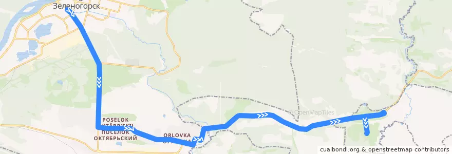 Mapa del recorrido Автобус №19: Дом Быта - Усовка de la línea  en Рыбинский район.