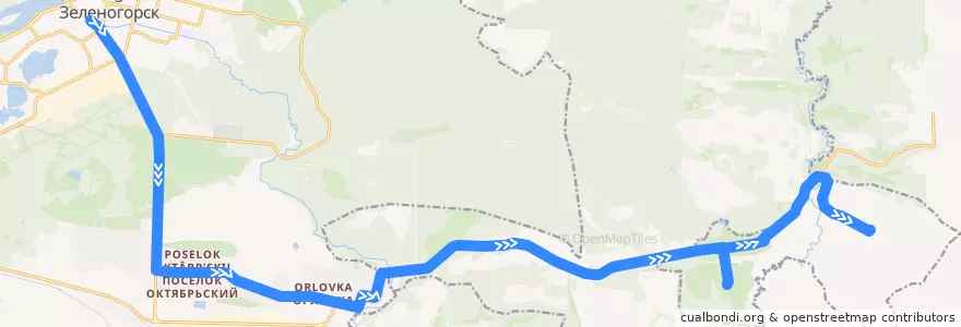 Mapa del recorrido Автобус №21: Дом Быта - Новая Усовка de la línea  en Рыбинский район.