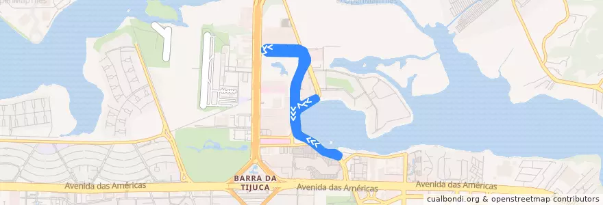 Mapa del recorrido O2 Corporate & Offices - Trajeto Alternativo de la línea  en Rio de Janeiro.