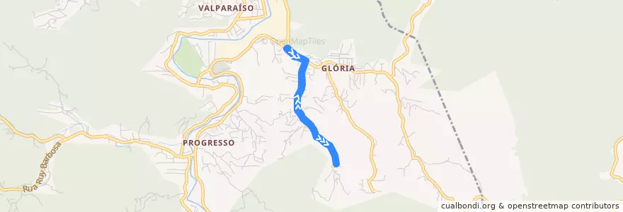 Mapa del recorrido Belo Horizonte (Circular) de la línea  en Blumenau.