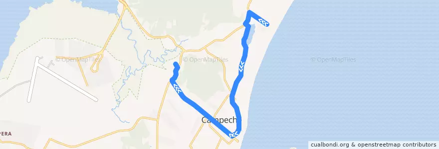 Mapa del recorrido Ônibus 462: Campeche, Bairro=>TIRIO de la línea  en Florianópolis.