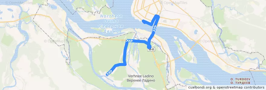 Mapa del recorrido Автобус 106: Заостровье - Морской-речной вокзал de la línea  en Приморский район.