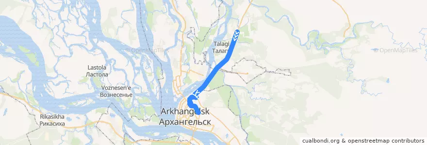 Mapa del recorrido Автобус 135: СОТ "Волживка" – Автовокзал de la línea  en Primorsky District.