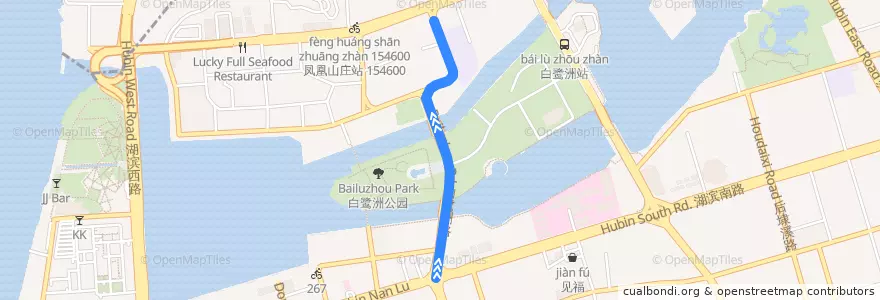 Mapa del recorrido bus 87 de la línea  en 思明区.