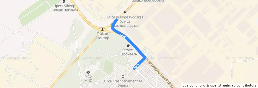 Mapa del recorrido Троллейбусный маршрут 7 de la línea  en городской округ Липецк.
