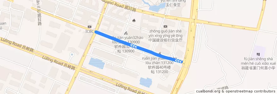 Mapa del recorrido bus 317 de la línea  en سیمینگ.