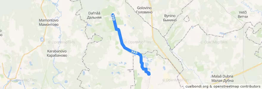 Mapa del recorrido Автобус №30: Карьер - Электрогорск de la línea  en Oblast' di Mosca.