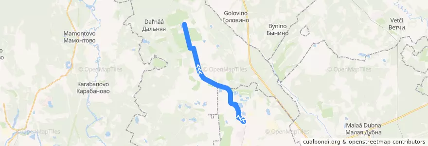 Mapa del recorrido Автобус №30: Электрогорск - Карьер de la línea  en محافظة موسكو.