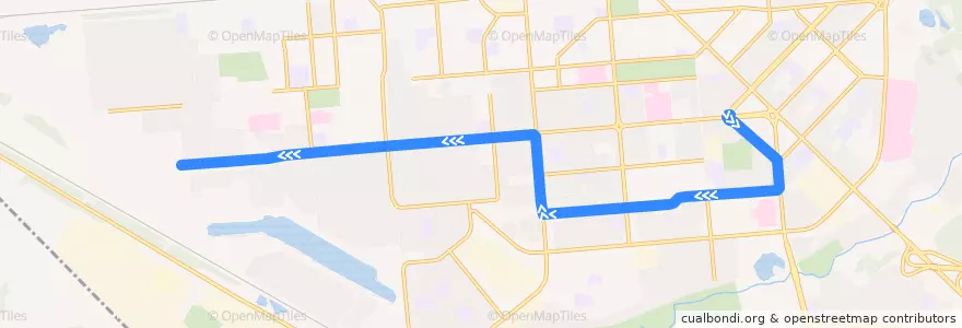 Mapa del recorrido Трамвай 2: Метро "Площадь Маркса" - Жилмассив "Чистая Слобода" de la línea  en городской округ Новосибирск.