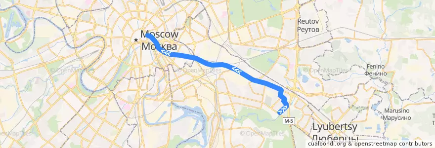 Mapa del recorrido Ночной автобус Н7: 138-й квартал Выхина => Метро «Китай-город» de la línea  en Москва.