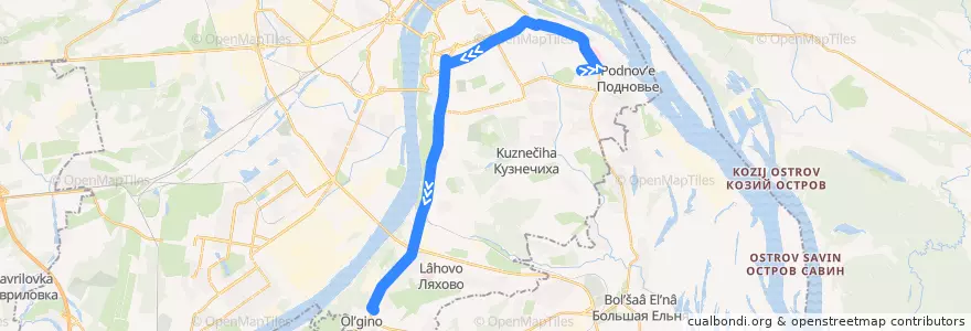 Mapa del recorrido Автобус 14: Деловая улица => Автостанция «Щербинки» de la línea  en городской округ Нижний Новгород.