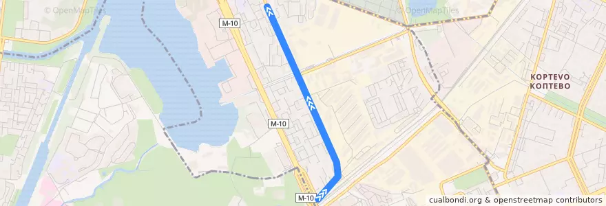 Mapa del recorrido Автобус 570: Станция "Балтийская => Метро "Водный стадион" de la línea  en Войковский район.