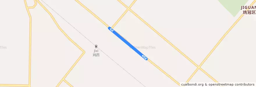 Mapa del recorrido 31 de la línea  en 红军路街道.