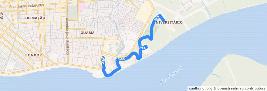 Mapa del recorrido Circular de la línea  en بليم.