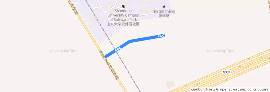 Mapa del recorrido H11文苑街围子山路—>舜泰广场（停运） de la línea  en 港沟街道.