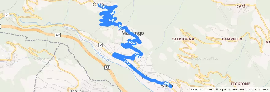 Mapa del recorrido Bus 118: Osco => Faido de la línea  en Faido.