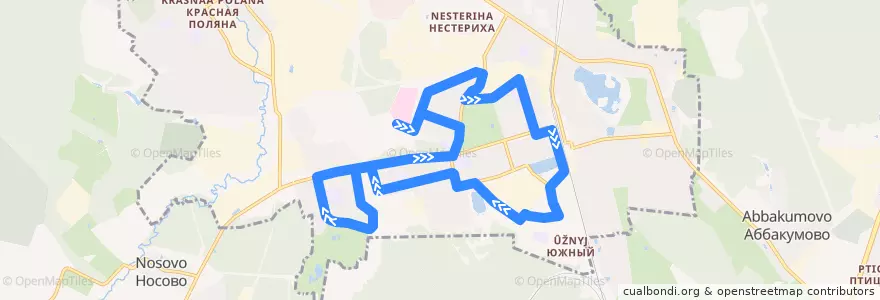 Mapa del recorrido Автобус 2 de la línea  en городской округ Лобня.