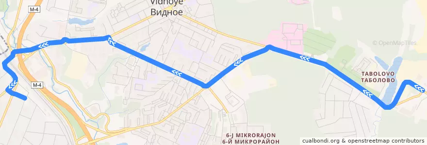 Mapa del recorrido Автобус 3: МКГЗ - Расторгуево de la línea  en Ленинский городской округ.