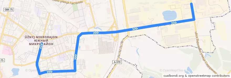 Mapa del recorrido Автобус 31: Торговый центр - Завод ОБД de la línea  en городской округ Хабаровск.