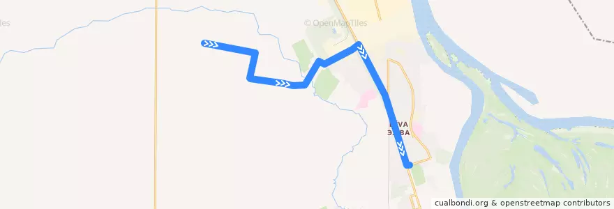 Mapa del recorrido Автобус №11: Славы - Дачи de la línea  en スィクティフカル管区.